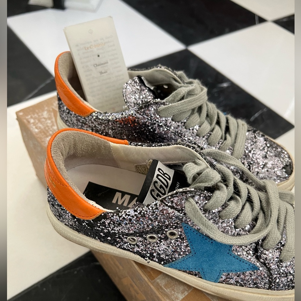 golden goose glitter sneakers!